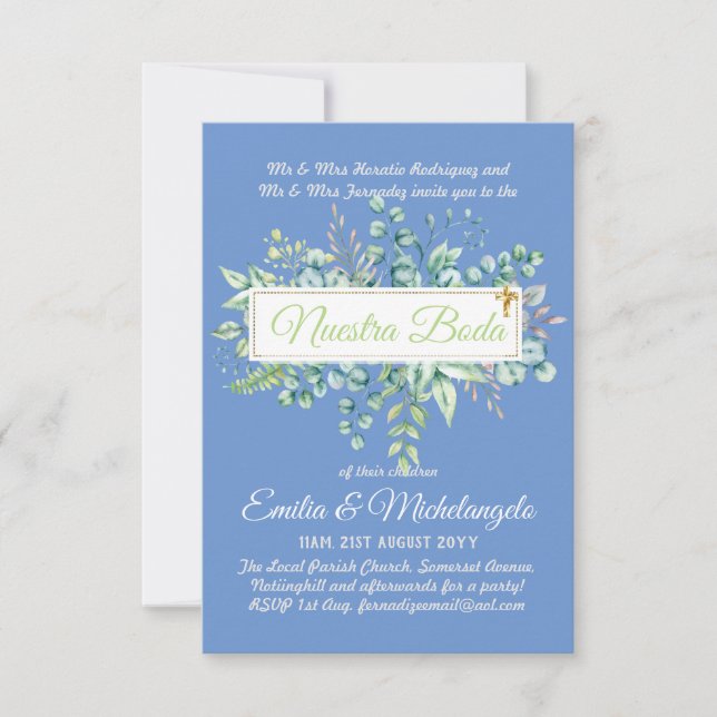 Carte Invitaciones de Boda Baratas (Devant)