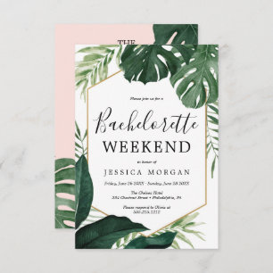 Carte Invitation de la fête de la bachelorette Tro