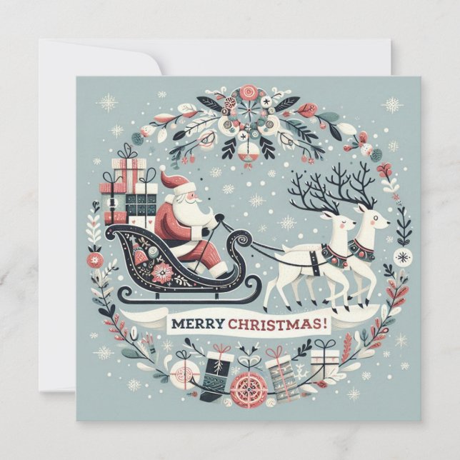 Carte, Invitation de Noël (Devant)