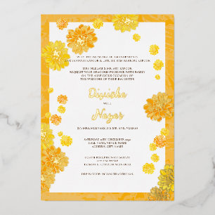 Carte Invitation Mariage Floral - Marigold Design