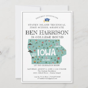 Carte Iowa   College Bound Graduation Party