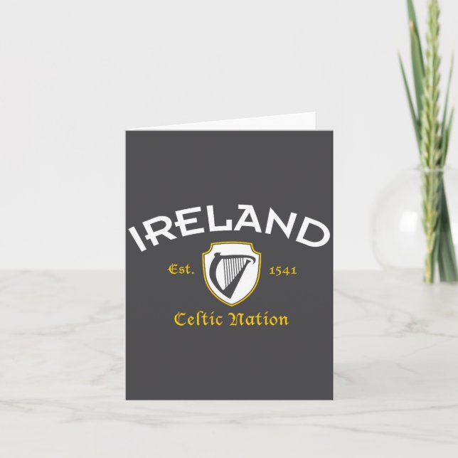 Carte Ireland Celtic Nation Established 1541  (Devant)