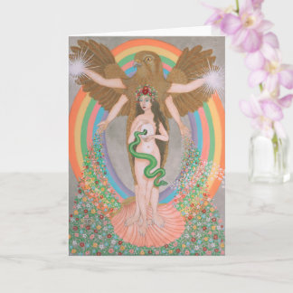 Carte Iris accueillant le printemps