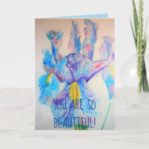 Carte Iris Art floral So Beautiday Card