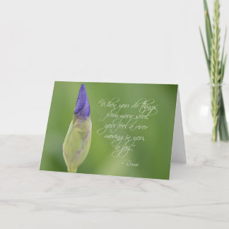 Carte Iris avec la citation