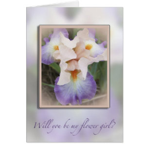 Carte Iris Flower Lavender