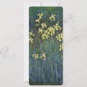 Carte Iris jaunes par Claude Monet, Beaux-arts vintage
