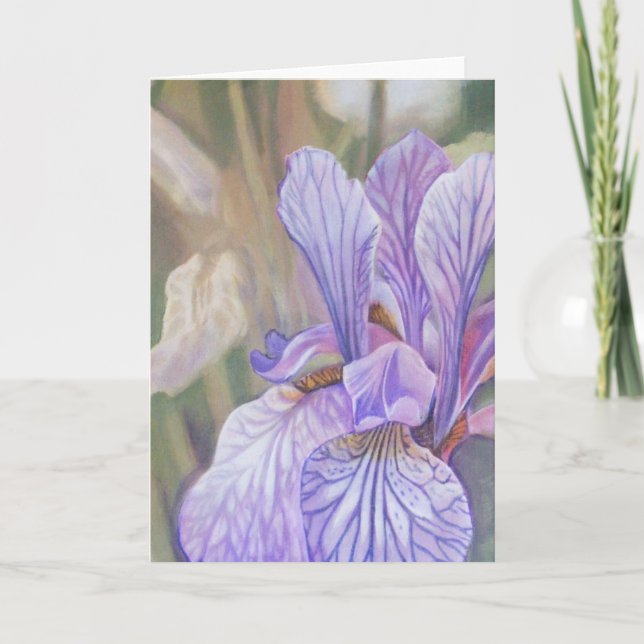Carte Iris pourpre (Devant)
