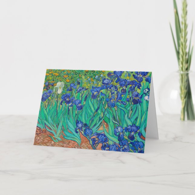Carte Irises, 1889 par Vincent van Gogh (Devant)