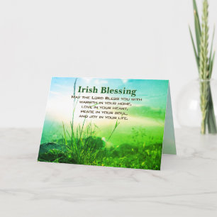 Carte Irish Blessing, Love in Your Heart, Cliffs Irlande