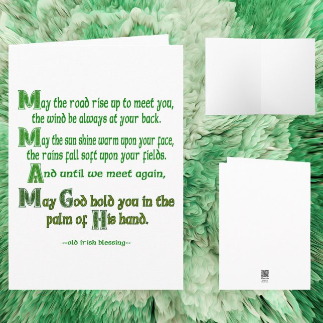 Carte Irish Blessing May the Road Rise to Meet You (Créateur téléchargé)
