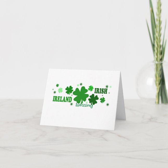 Carte Irish Blessing St. Patrick's Day (Devant)