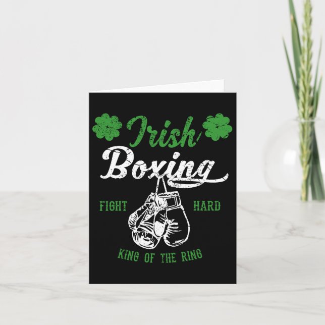 Carte Irish Boxing Vintage - Irish Boxing Fan Tee (Devant)