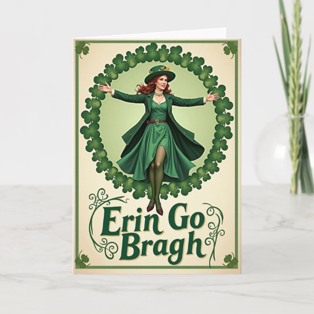 Carte Irish Celebration Emerald Card (Devant)