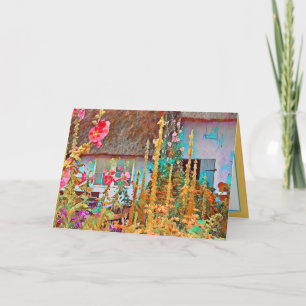 Carte Irish Cottage Garden Joyeux Ami d'anniversaire