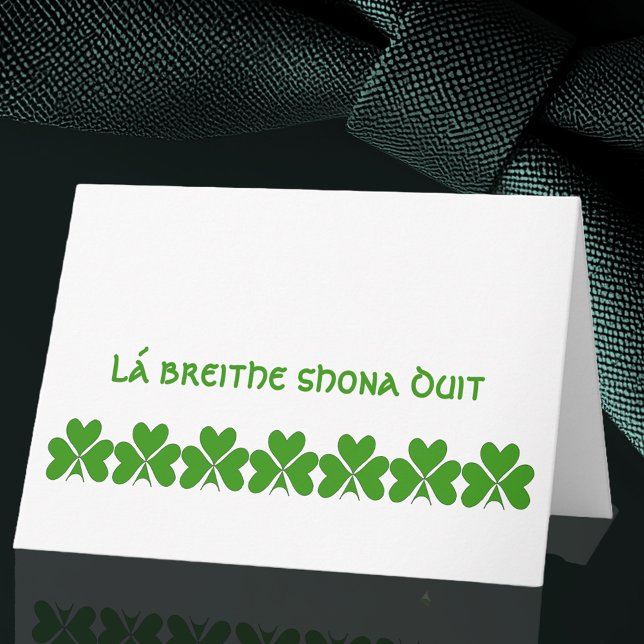 Carte Irish Joyeux Anniversaire (Créateur téléchargé)