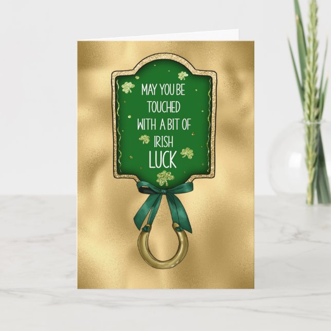 Carte Irish Luck St. Patrick's Day Card (Devant)