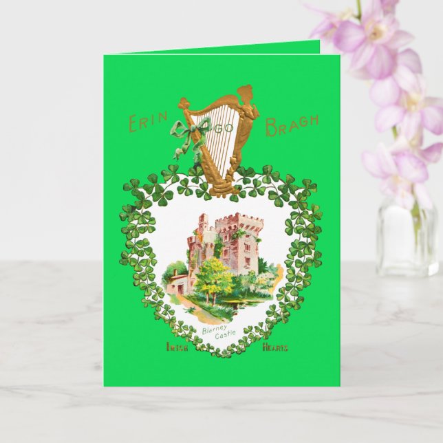 Carte Irish Pride St. Patrick's Day Blarney Castle (Orchidée)