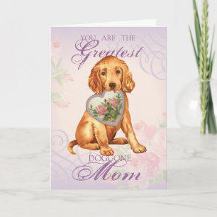 Carte Irish Setter Heart Maman