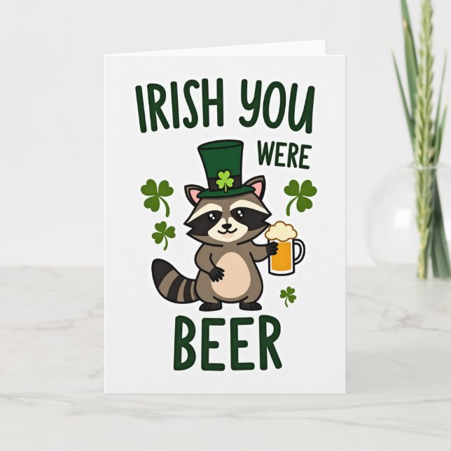 Carte Irish You Were Beer Card (Devant)