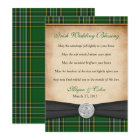 Irlandais Bénédiction Tartan Claddagh Lucky Mariag