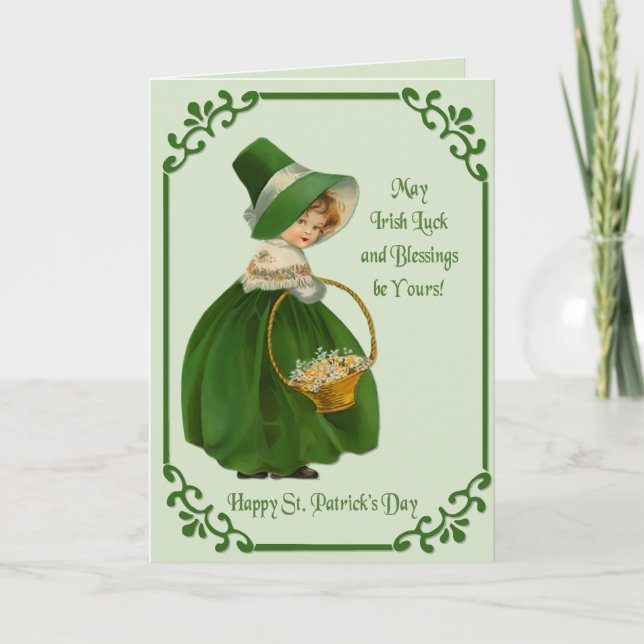 Carte Irlandais Colleen (Devant)