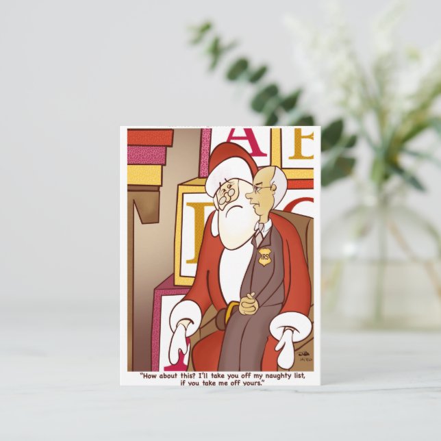 Carte IRS Naughty List (Debout devant)