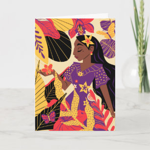 Carte Isabela d'Encanto   Graphique floral