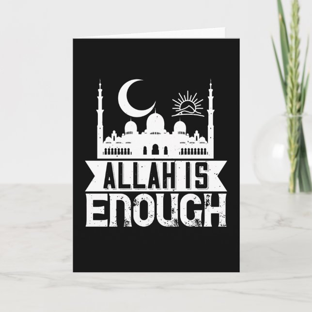 Carte Islam - Allah suffit (Devant)