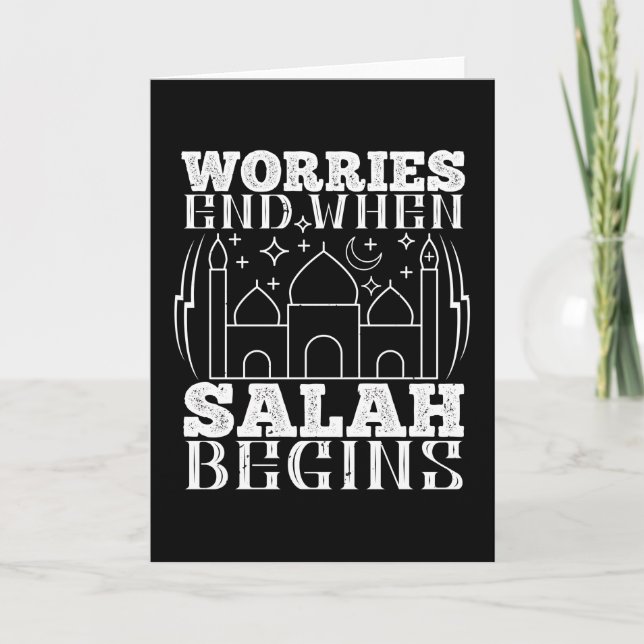 Carte Islam - Les inquiétudes se terminent quand Salah c (Devant)