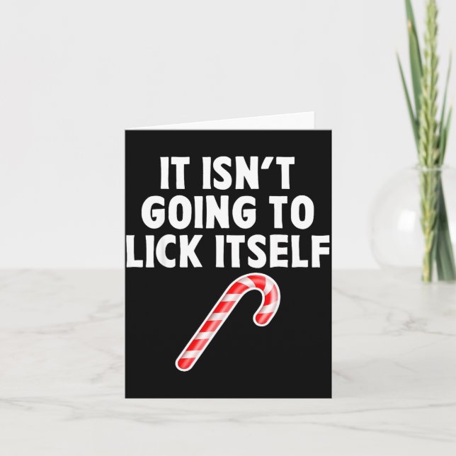 Carte It Isnt Going To Itself Candy Cane Christmas Coupl (Devant)