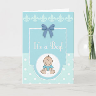 Carte It'a Boy Congratulations New Baby Card