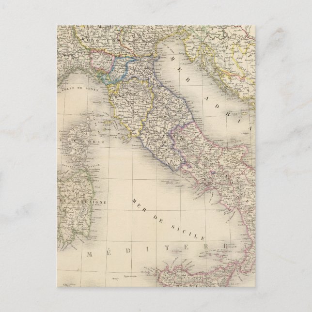 Carte Italie (Devant)