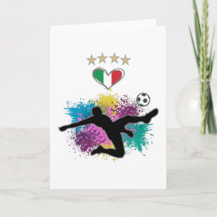 Carte Italie Football Fan Chemise Drapeau de football
