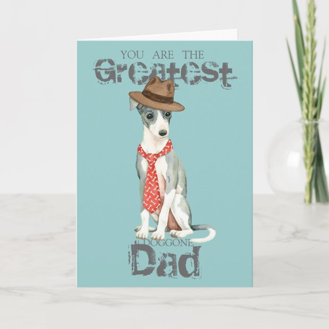 Carte Italien Greyhound Papa (Devant)