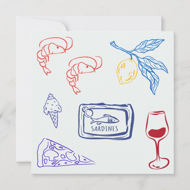 Carte Italy Coastal Food (Devant)