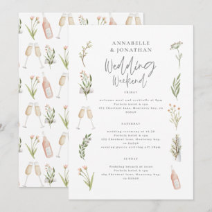 Carte Itinéraire de fin de semaine mariage à fleurs d'aq