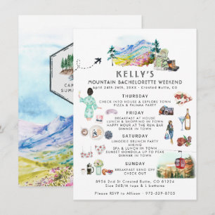 Carte Itinéraire du week-end de bachelorette   Camp d'ét