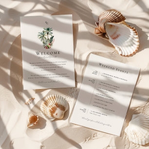 Carte Itinéraire Tropical Hawaii Mariage