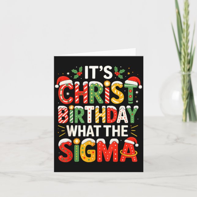 Carte It's Christ Birthday Sigma Christian Christmas  (Devant)