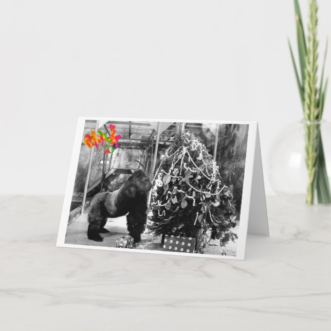Carte Ivan le Noël Gorilla® (Devant)