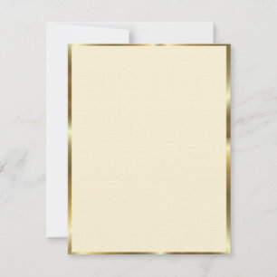 Carte Ivoire & Gold Trim