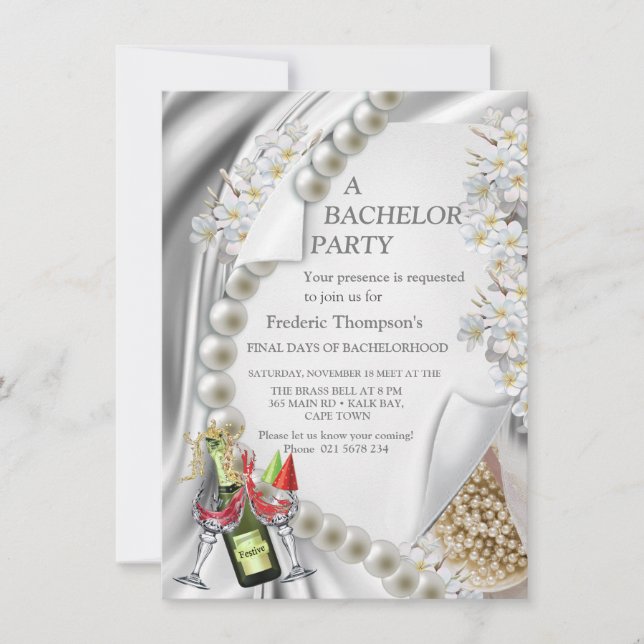 Carte Ivoire,Vert,Bleu,Soie dorée &  Enterrement de vie  (Devant)