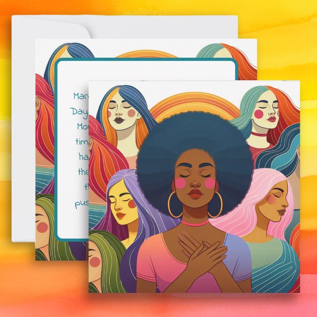 Carte IWD | Le 8 mars est la Journée internationale de l (Créateur téléchargé)