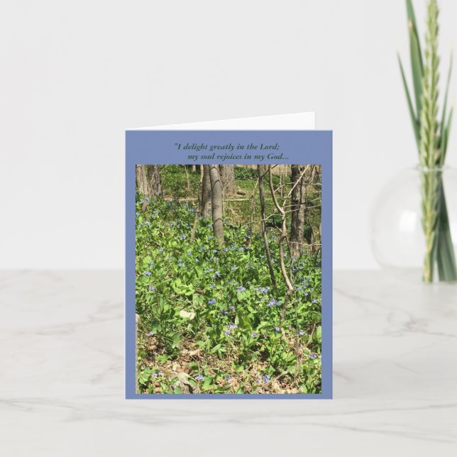 Carte Jacinthes des bois de réjouissance (Devant)