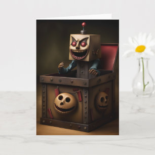 Carte Jack éffrayant dans une carte-boîte