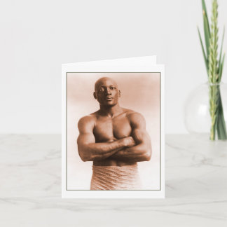 Carte Jack Johnson American Boxer