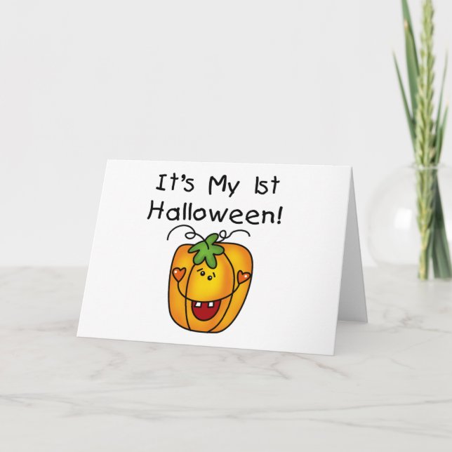 Carte Jack-o'-lantern 1er T-shirts et cadeaux Halloween (Devant)