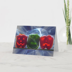 Carte Jack-o'-lantern Bell Peppers