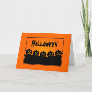 Carte Jack-o-lanterne Halloween personnalisée